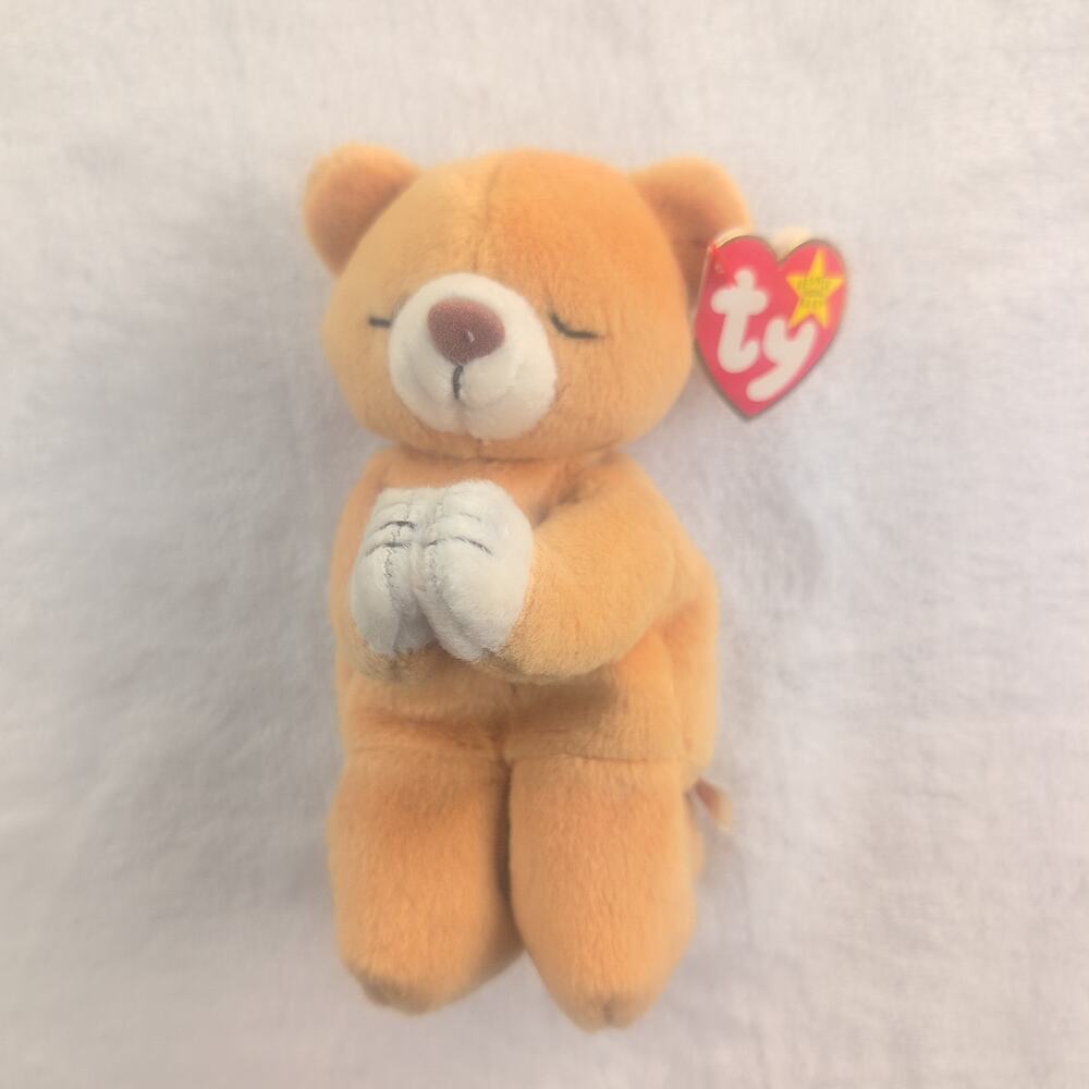 1999 Ty Beanie "Hope" Praying Bear With Tag